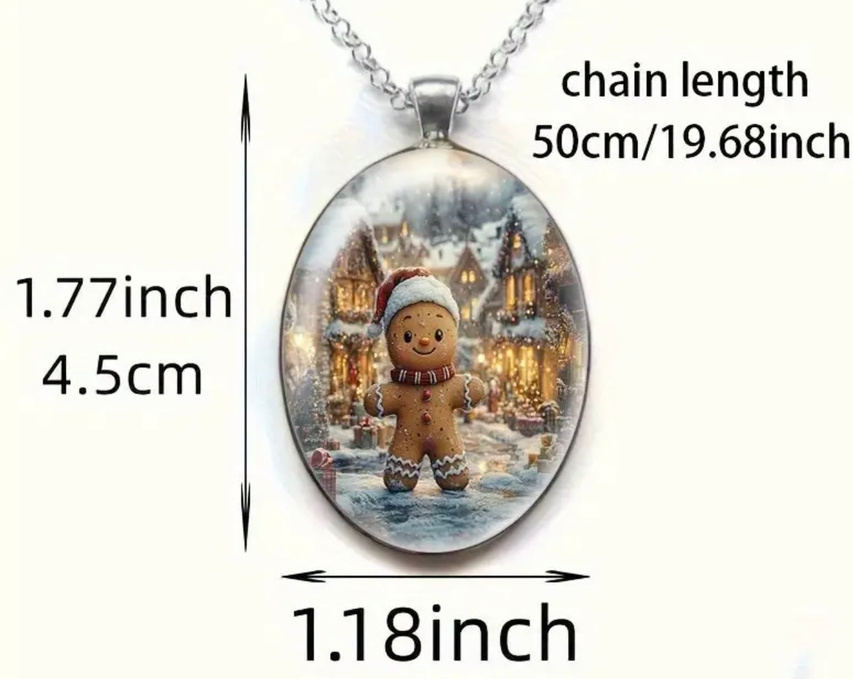 Gingerbread Village Necklace