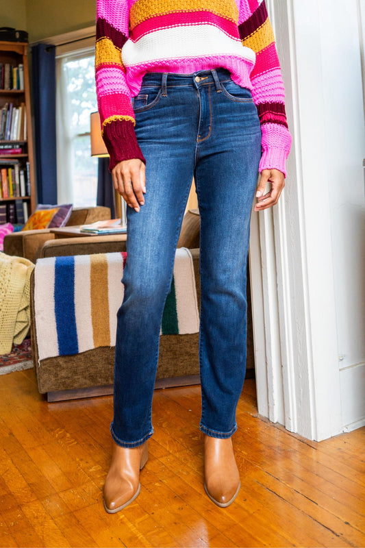 Judy Blue Thermal Straight Jeans