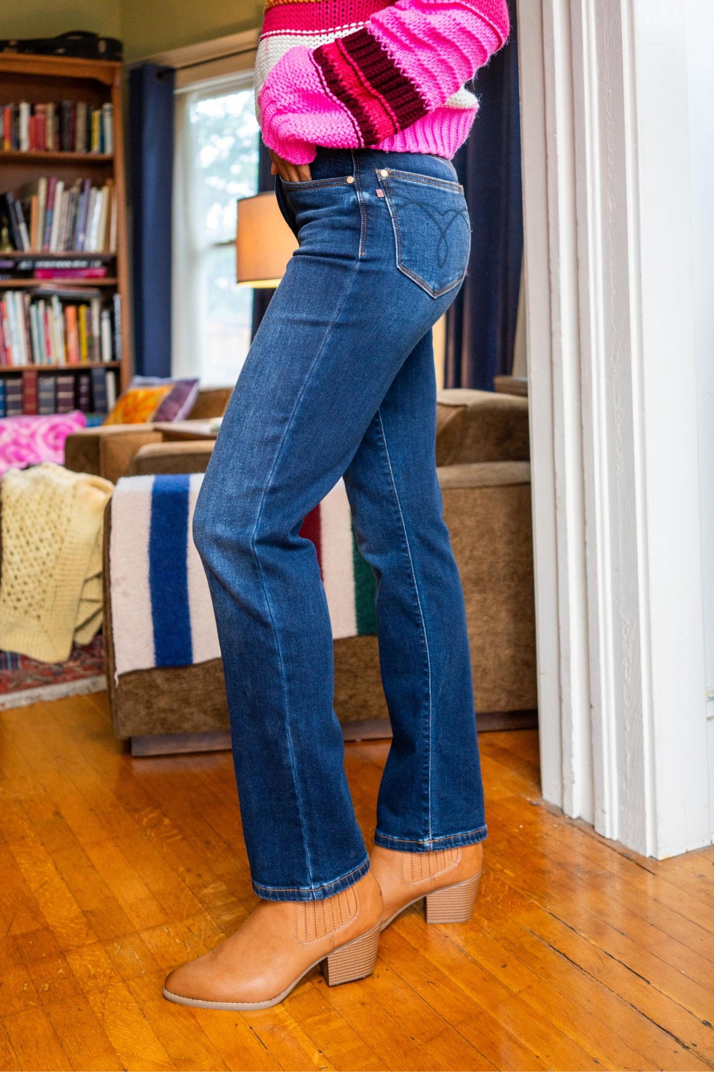 Judy Blue Thermal Straight Jeans