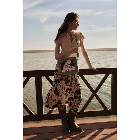 MYRA HIGHSTONE SMALL HAND-TOOLED BAG