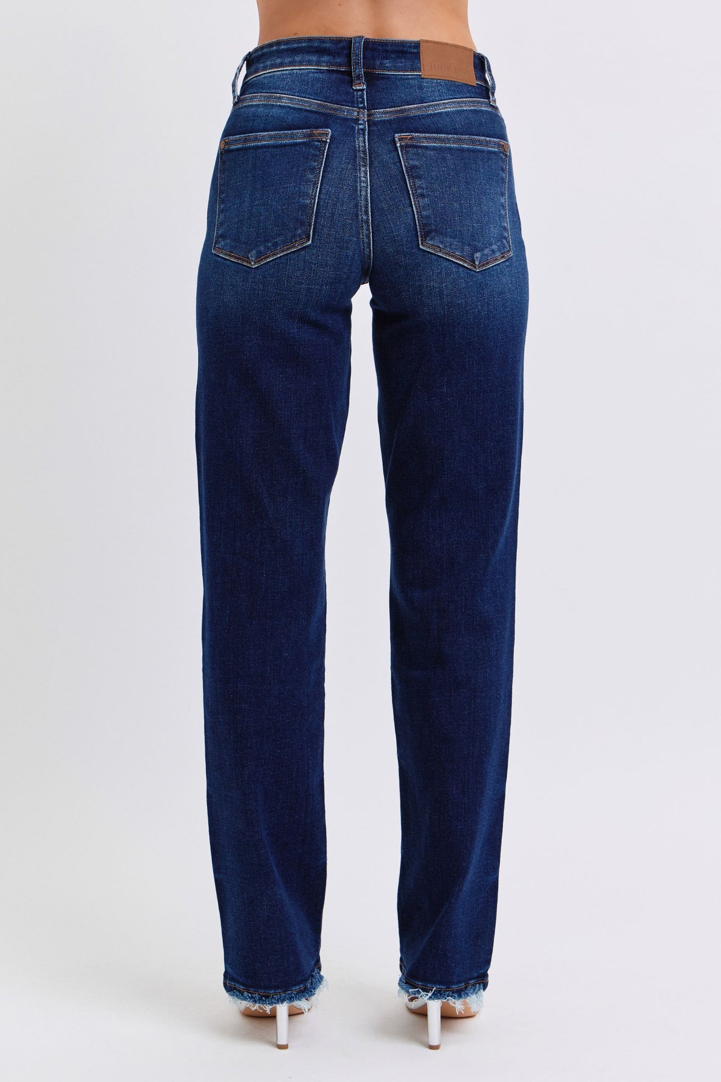 Judy Blue Dark Fray Jeans