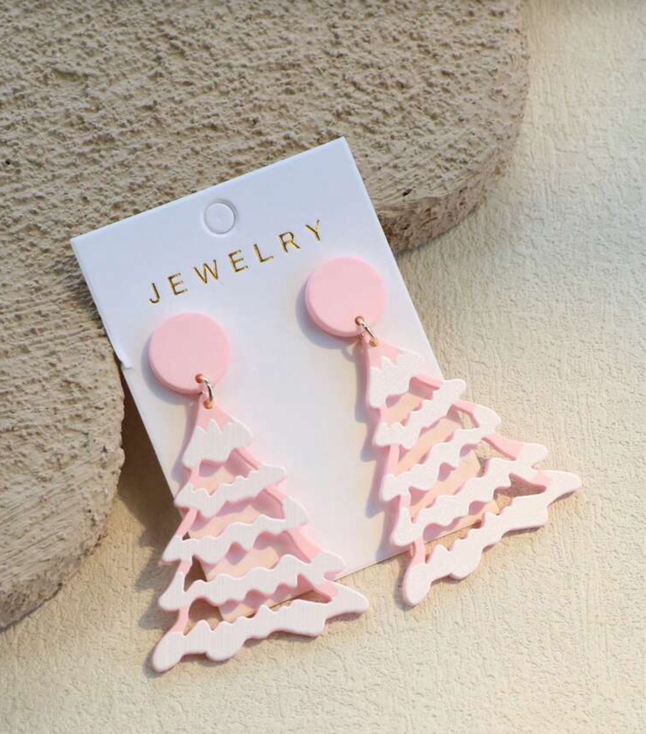 Fresh Snow Trimmed Trees Earrings