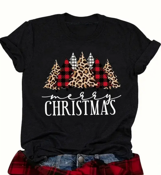 Leopard Kind of Christmas Top