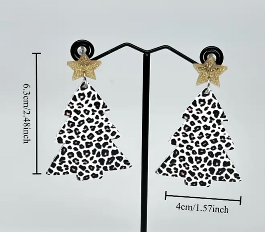 Glam Safari Christmas Earrings