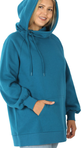 Side Tie Hoodie - Plus