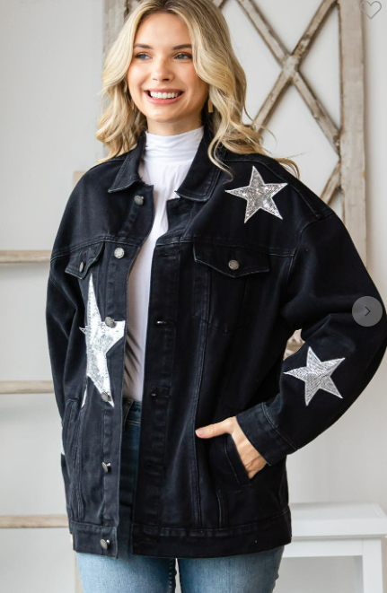 MIDNIGHT STARZ DENIM JACKET