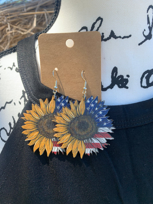 Stars And Sunflowers Earrings