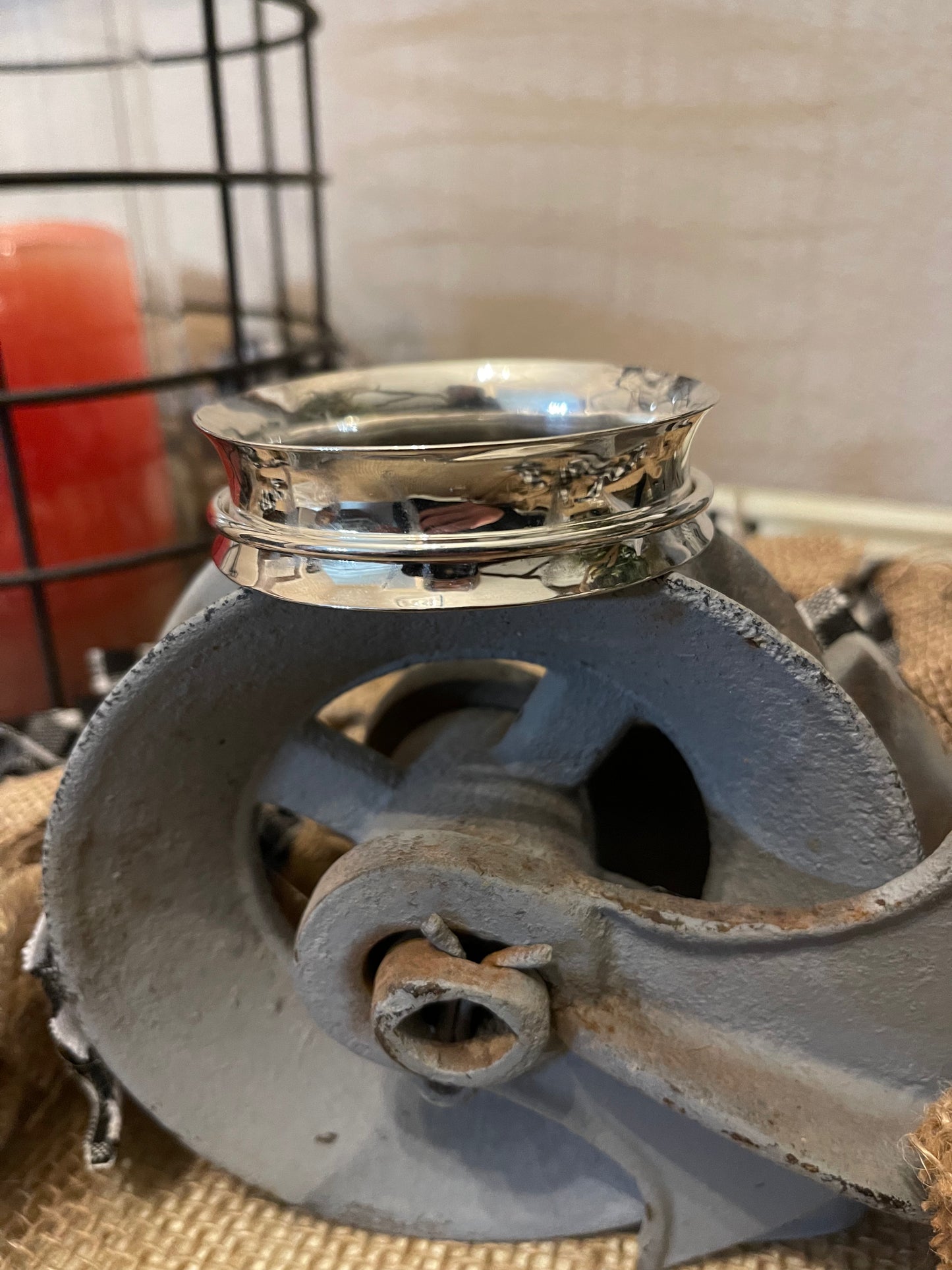 Sterling Silver Wide Width Spinner Bangle Bracelet