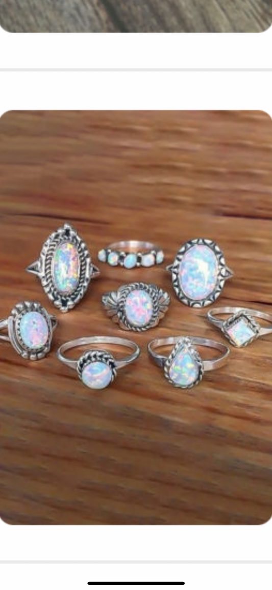 Silver tone Rings
